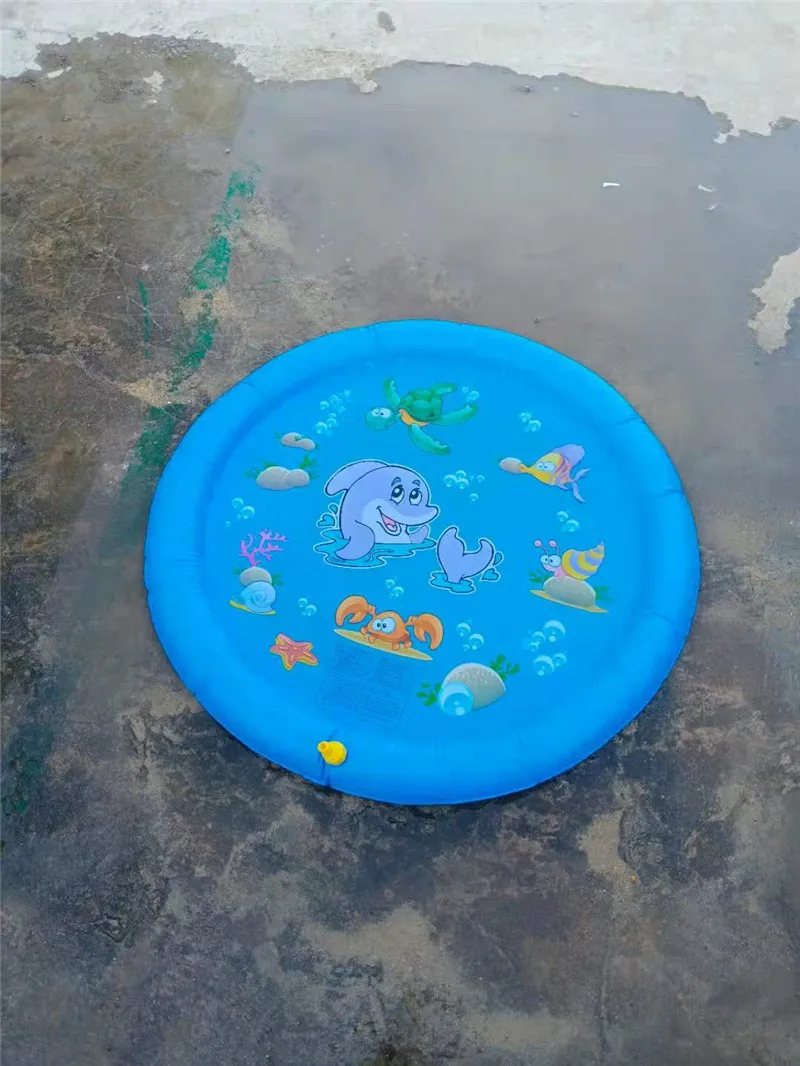 Kum Oyunu Eğlenceli Yaz Havuzu 100cm Çocuk Açık Çim Oyuncakları Sprey Pedi Çocuk Su Çeşmesi 230628_voghion.com