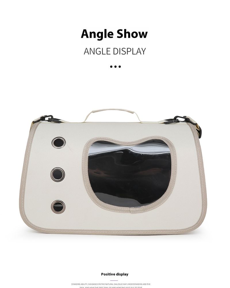 Haustiertasche, tragbare Tasche zum Ausgehen, Umhängetasche fürs Auto, kleine Hunde, atmungsaktiv, große Kapazität,_voghion.com