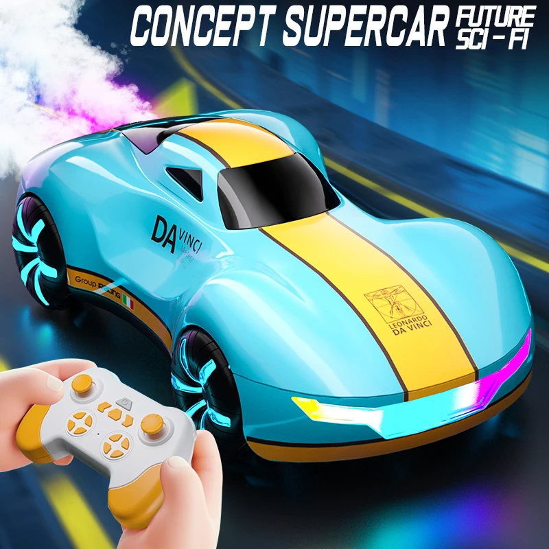 Drift Rc Stunt Car With Light Spray And Sound For Kids_voghion.com