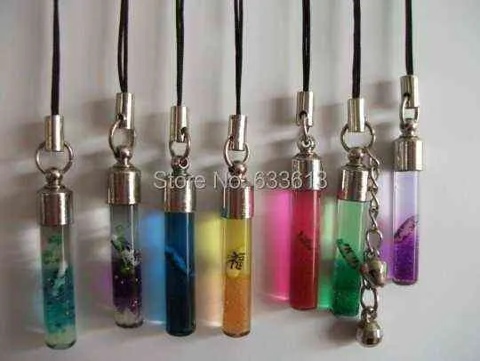 Lot de 50 tubes à vis 35 x 6 mm, pendentif en verre, cristal, médaillon de parfum, flacon de riz, bouchon à vis, breloque, bouteille de remplissage, G0927_voghion.com
