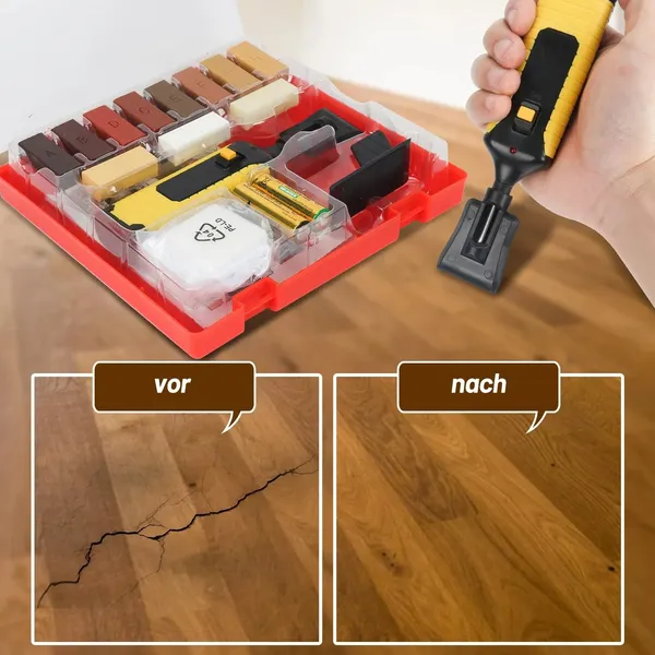 Kit di riparazione per piastrelle da pavimento, ideale per l'installazione di pavimenti in laminato e parquet._voghion.com