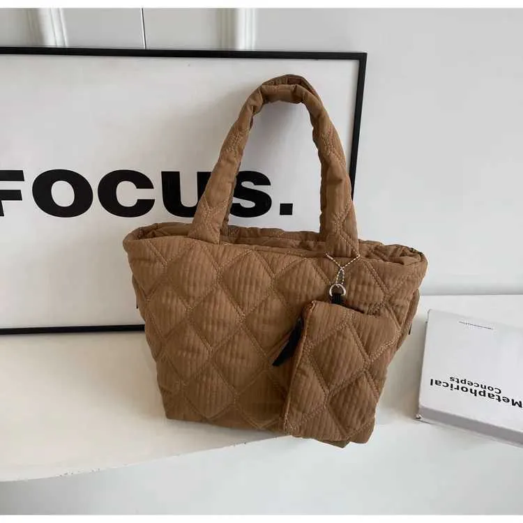 Damen Stepptaschen Set Große Schultertasche Und Handtasche_voghion.com