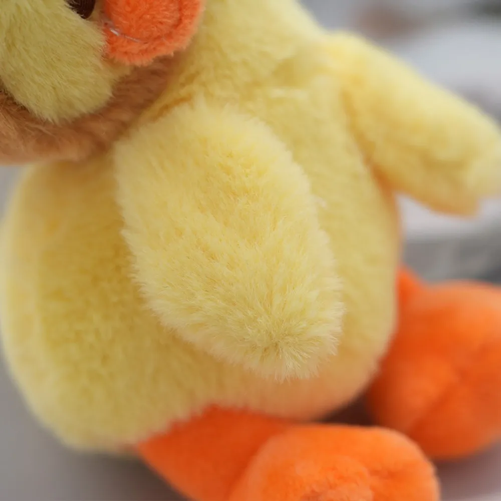 Fashion Stuffed Plush Cartoon Yellow Keychain Animals Soft Duck Creative Cute School Bag Pendant_voghion.com