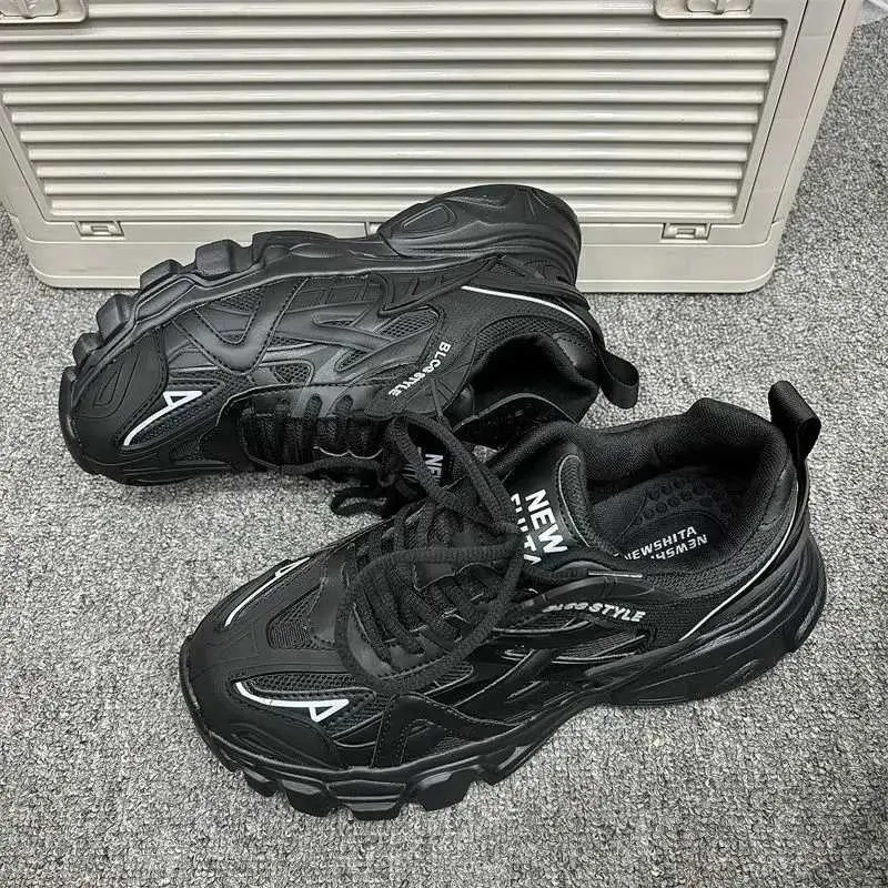 Size 41 42 Womens Casual Sports Men Stylish Brand Design Ladies Chunky Sneakers Thick Sole Tennis Shoes 43 44 Big_voghion.com