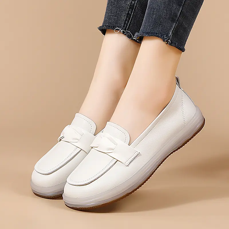 Damenschuhe Casual Single Schuhe Flache Mom Schuhe Loafers_voghion.com