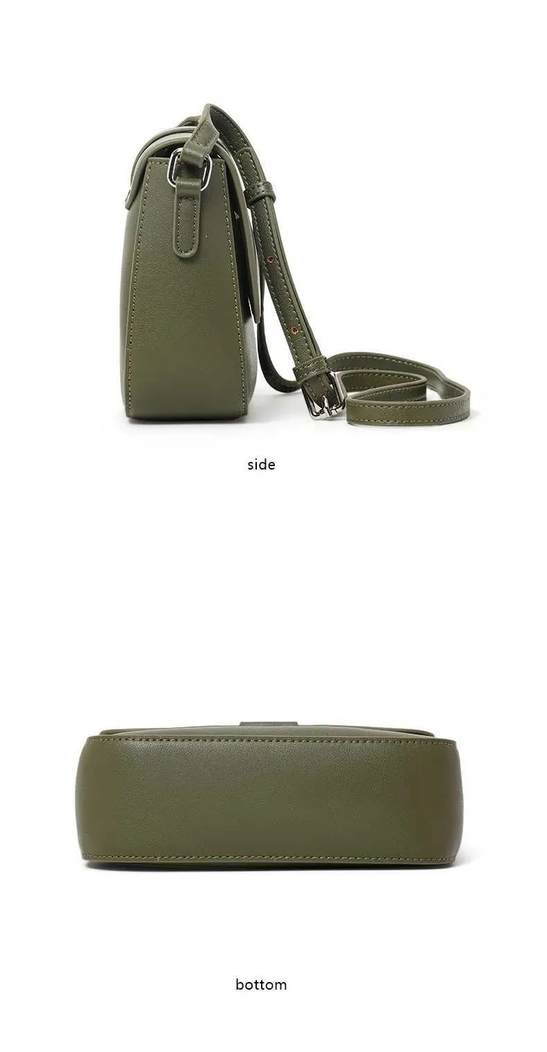 Aidrani Umhängetasche aus echtem Leder für Damen, 100 % weiches Rindsleder, stilvolle und schlichte quadratische Schultertasche, ba241214_voghion.com