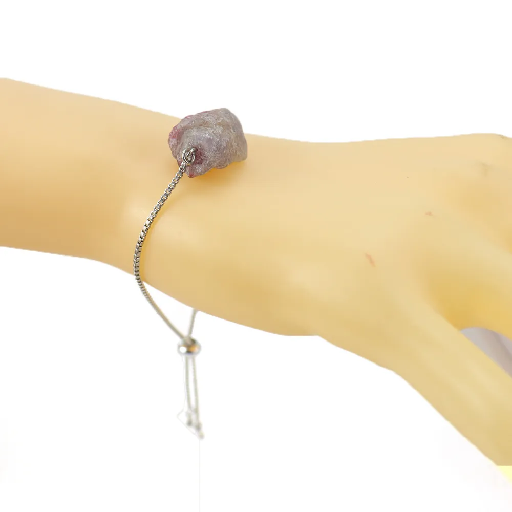 Charm Armbanden Verstelbare Push-pull Armband Vrouwen Gezondheid Anti-vermoeidheid Reiki Natuurlijke Ongepolijste Minerale Ruwe Steen_voghion.com