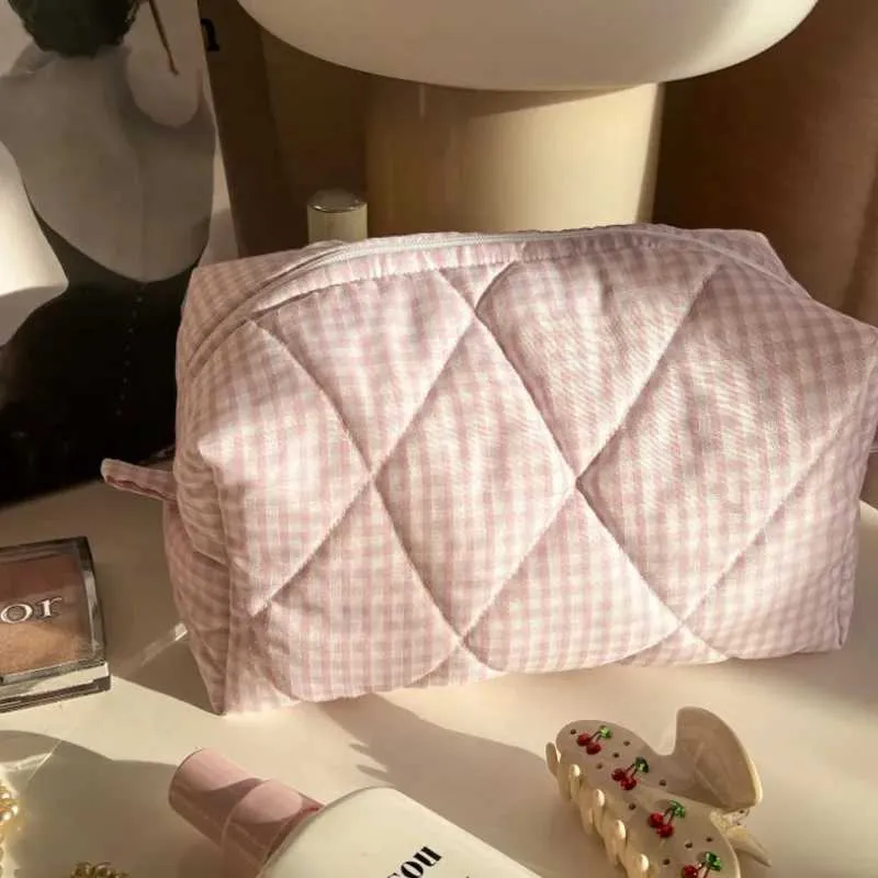 Lammwolle Mini Niedlicher Plüsch Makeup Organizer Kawaii Bleistiftbox Tasche Reise Münzbörse Home Storage Y241023_voghion.com