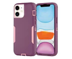 Custodia 3 in 1 per iPhone 11 Pro, resistente alle cadute, Defender Tradies Hybrid Armor, resistente agli urti e agli urti (viola)_voghion.com