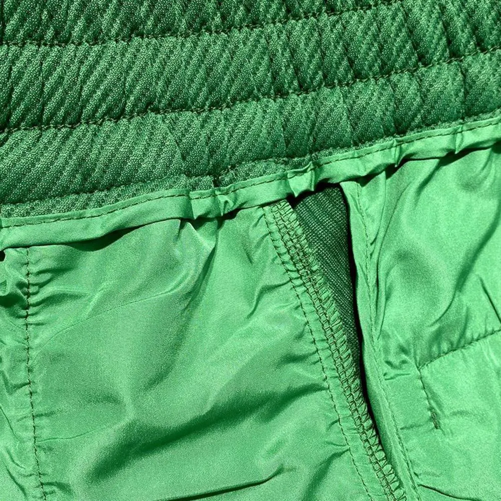 Men's Shorts Men Summer Pants Letter Print Drawstring With Elastic Waist Pockets Knee Length Vacation Beach Sport Casual_voghion.com