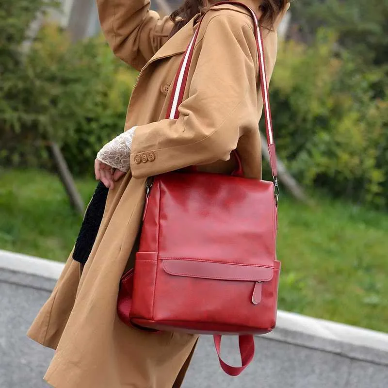 Women's Designer Backpack Soft Leather High Quality Fashion Bag_voghion.com
