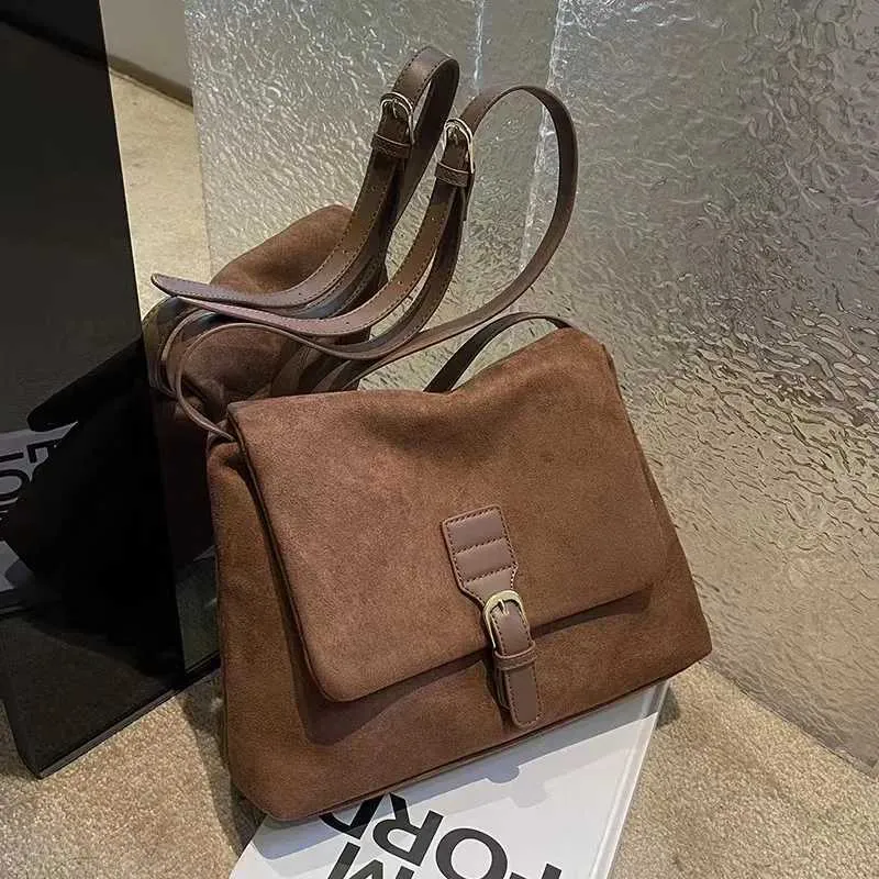 Damen Wildleder Umhängetasche Und Messenger Bag Schultertasche_voghion.com
