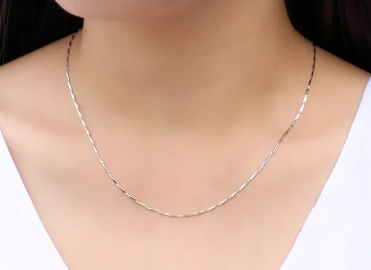 S sier plaqué colliers chaînes pour femmes tour de cou court serpent o croix vague d'eau boîte étoile brillant collier lien chaîne bricolage_voghion.com