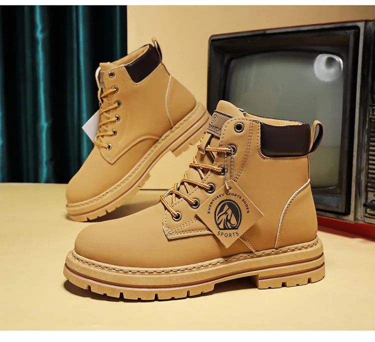 2024 Winter Nieuwe Heren Trendy Dikke Bodem Martin Laarzen Gratis Verzending_voghion.com