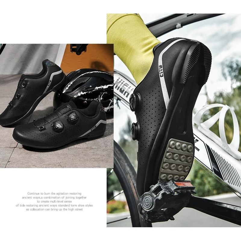 Käschte Leeschtung Männer a Fraen Self-locking Strooss flaach Sport Mountain Vëlo Offroad Schong, D343_voghion.com
