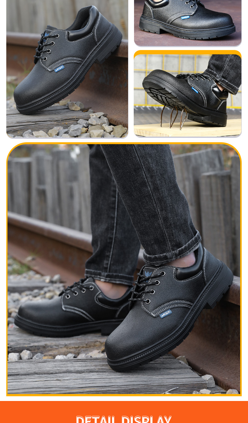 Buty robocze GUYISA z metalowym noskiem, odporne na rozbicie i przebicie, wodoodporne, rozmiar 35-47_voghion.com