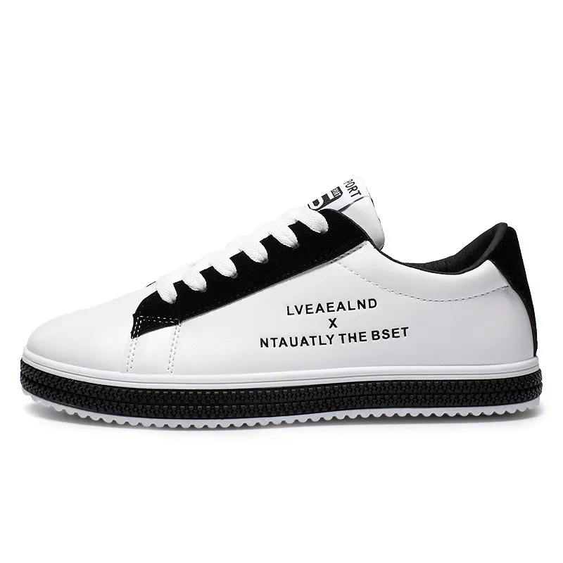 Herren Leder Freizeitschuhe Atmungsaktive Wanderschuhe Wohnungen Neue Mode Schnürschuhe Mann Designer Sneakers Atos De Hombre 2843_voghion.com