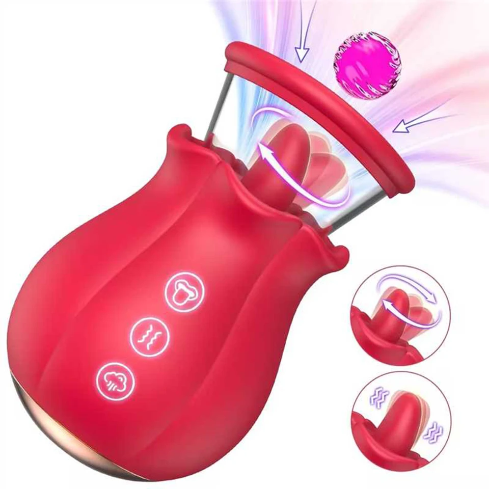 Sucking Licking Vibrator Tongue Licking Clitoris Sucker For Women Female Clitoral G Spot Nipple Stimulator Massager Adult Goods_voghion.com