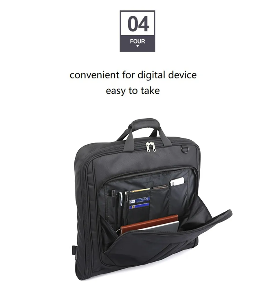 Herren Business Reisetasche Faltbare Wasserdichte Oxford Multifunktionale Lage Laptop Handtasche Staubdicht Tragbare Anzug Lagerung_voghion.com