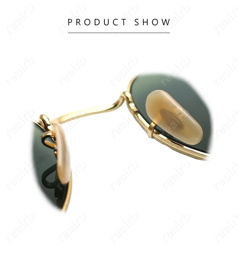 Occhiali da sole esagonali di alta qualità Uomo Donna Lenti in vetro piatte Occhiali da sole per uomo Donna con custodia in pelle_voghion.com