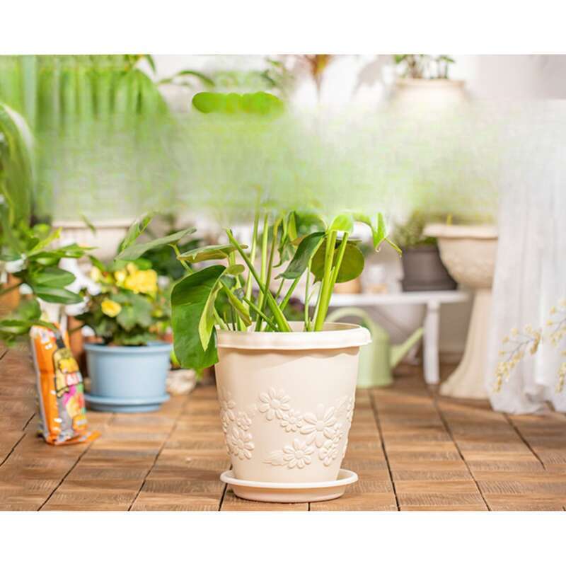 Gallon Plastic Alice Flower Large Orchid Green Rose Thickened Deep Resin Long Pot Iris_voghion.com