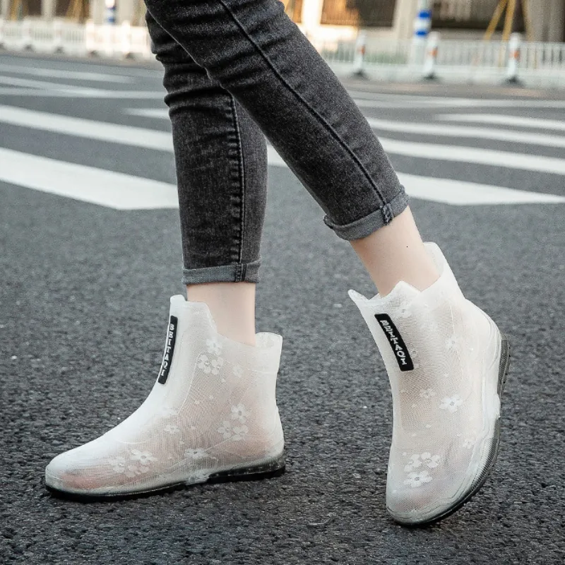 Stivali da pioggia donna impermeabili antiscivolo alla moda_voghion.com