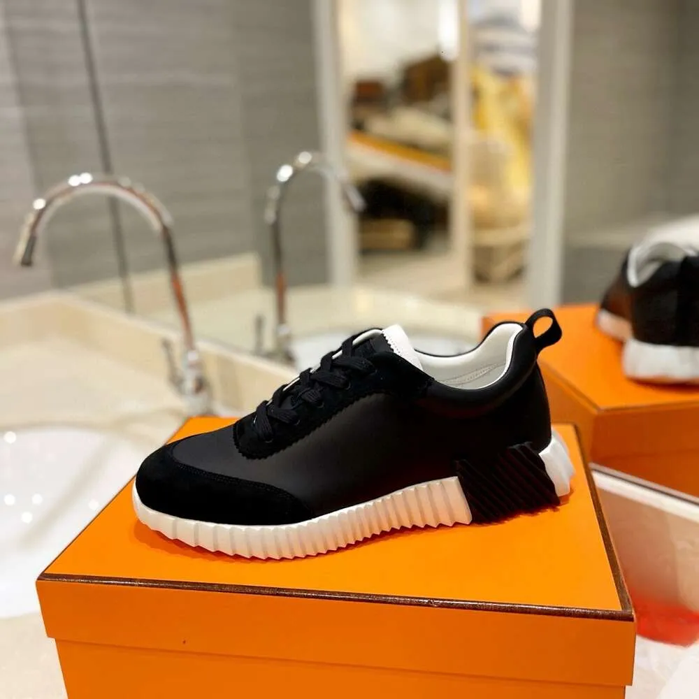 Scarpe da ginnastica da uomo, stile casual, in pelle e rete, con lacci, sportive, con suola in gomma, basse, stile street._voghion.com