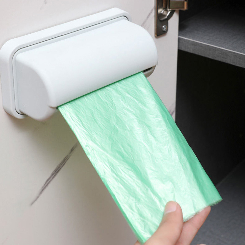 Aufbewahrungsbox für Müllsäcke, Müllbeutelspender für Küche und Bad, an der Wand montierter Einkaufstütenhalter, Behälter für Plastiktüten in der Küche_voghion.com