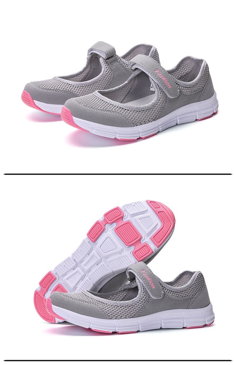 Scarpe da mamma in velcro per donna, nuove, estive, a rete larga, leggere, casual, comode e comode da passeggio_voghion.com