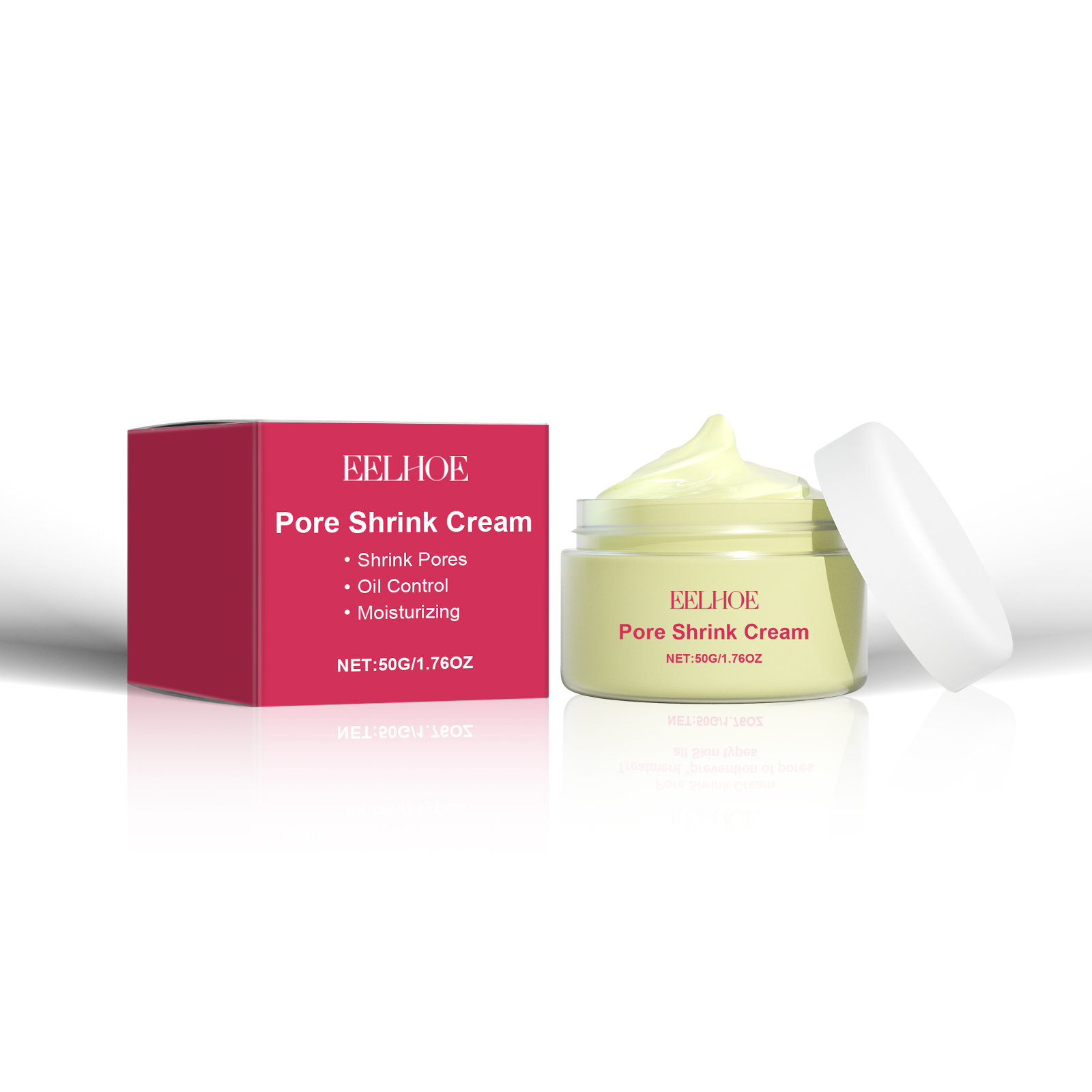 EELHOE Pore Shrink Cream, Lightening Acne Print Anti-Aging Moisturizing Whitening Skin Anti-Wrinkle Cream_voghion.com
