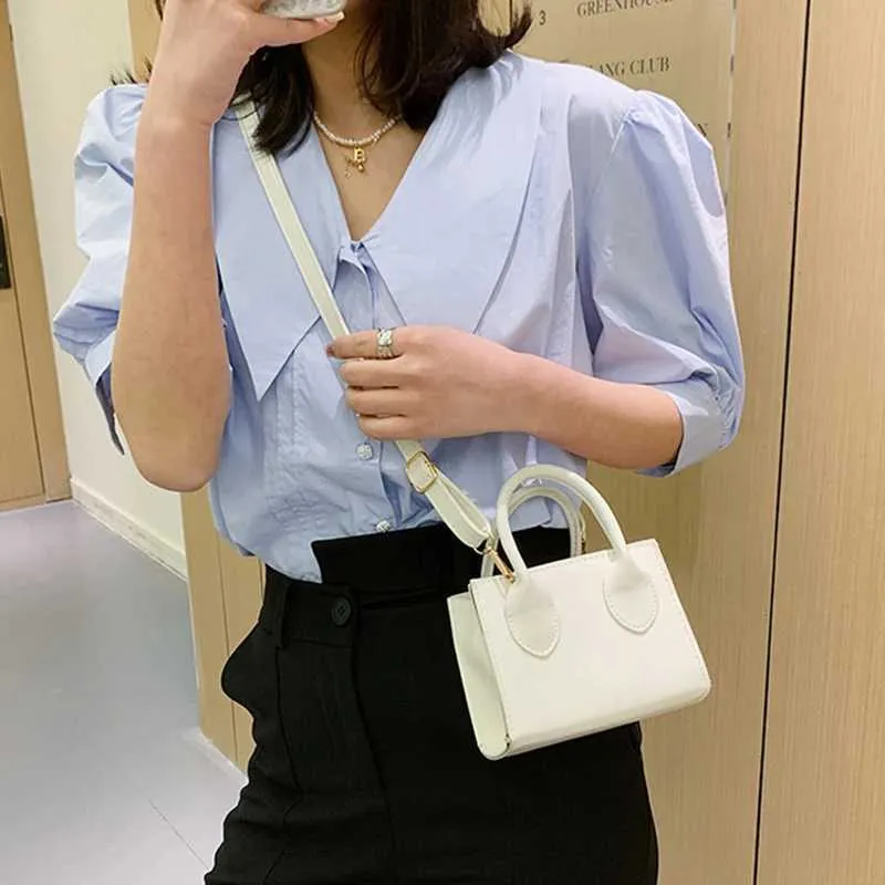 Retro Mini Square Handbag For Women Pu Leather Shoulder Messenger_voghion.com