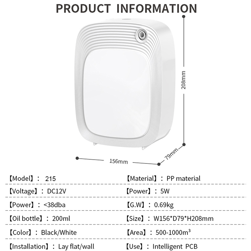 1000m³ istabas aromāts WIFI elektriskais aromātu difuzors gaisa atsvaidzinātājs ēteriskās eļļas smaržu izplatītājs biroja smaržas mājas aromatizētājs_voghion.com