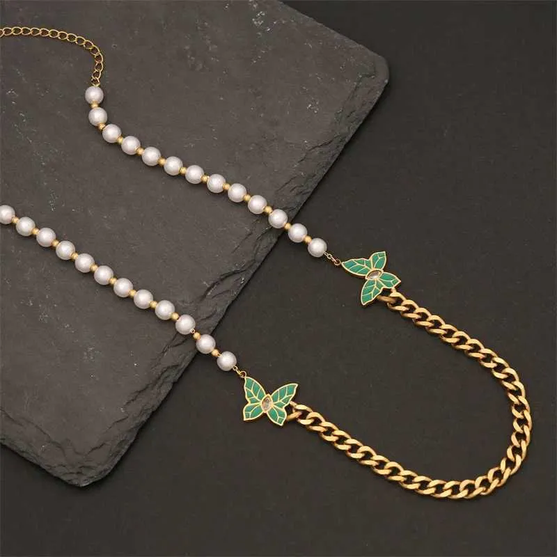 Set gioielli farfalla perla acciaio inossidabile zircone_voghion.com