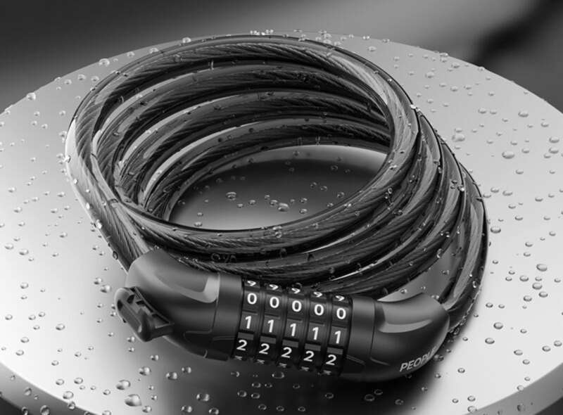 People's Bicycle Mountain Five Digit Password Anti Theft Lock Electric Bike Chain Steel Cable Thickened_voghion.com