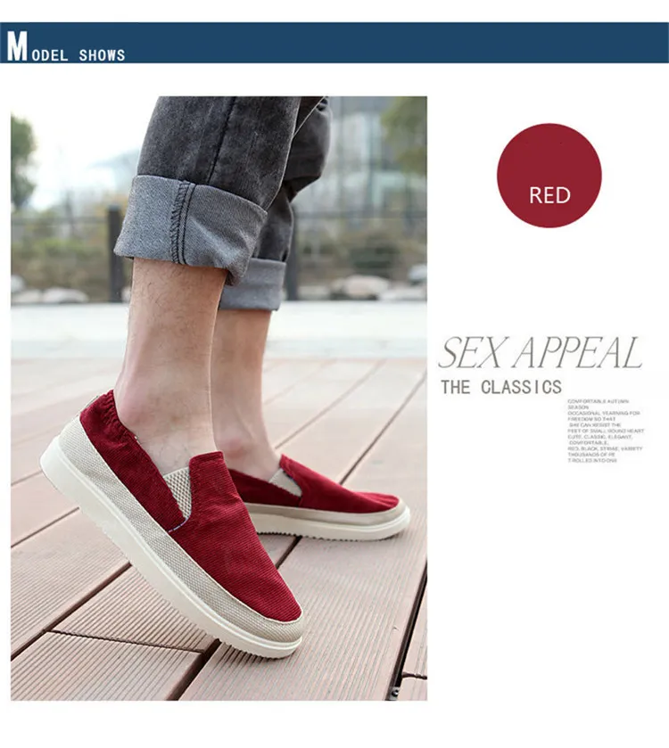 Summer Low Top Canvas One Step For Lazy Men's Casual Trendy Shoes Free Of Shipping 456_voghion.com