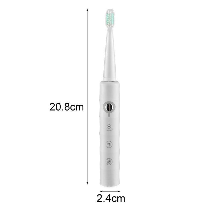 Ruixingst 1 Set Zahnbürste Automatische Wiederaufladbare ABS Tiefe Reinigung Elektrische Zahnbürste für Zu Hause_voghion.com