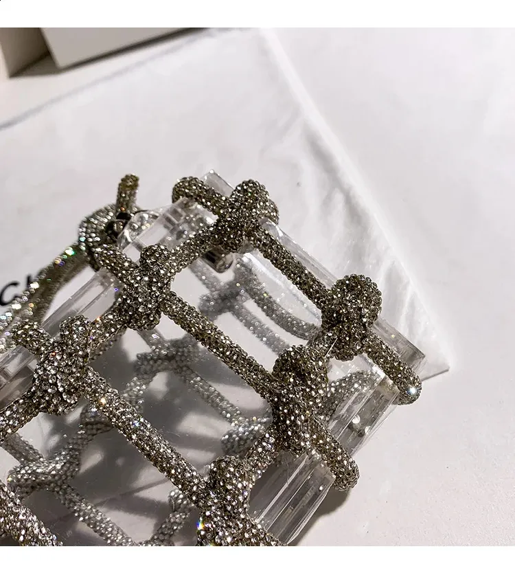 20 Colors Dia Clear Acrylic Box Evening Clutch Bags Women Woven Knotted Rope Rhie Purse And Handbags 240725_voghion.com