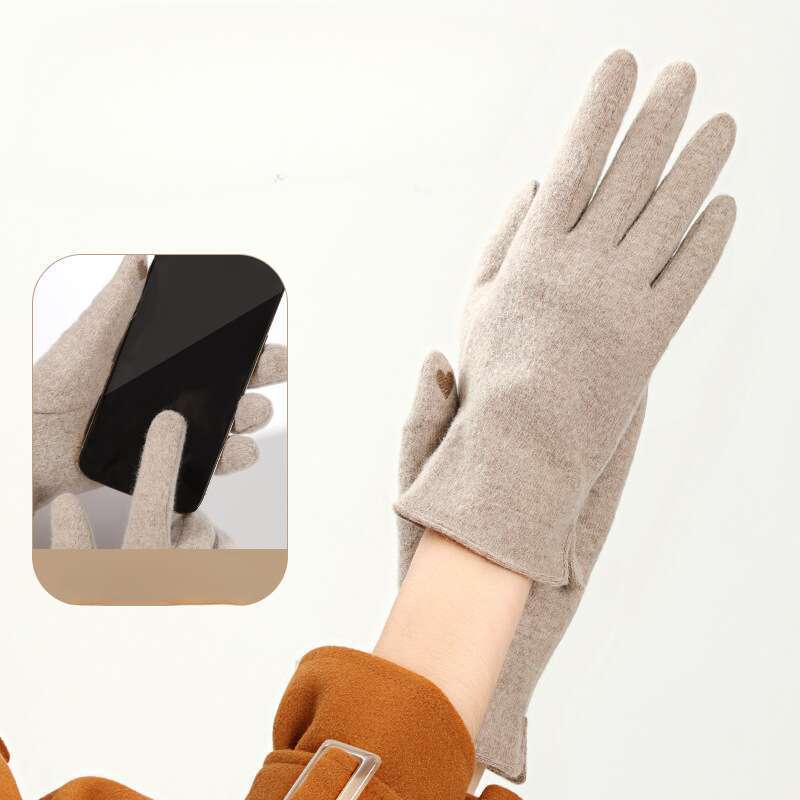 Korean Autumn And Winter Treasure! Velvet Windproof Touch Screen Gloves, A Must-have For Women's Outdoor Warmth_voghion.com
