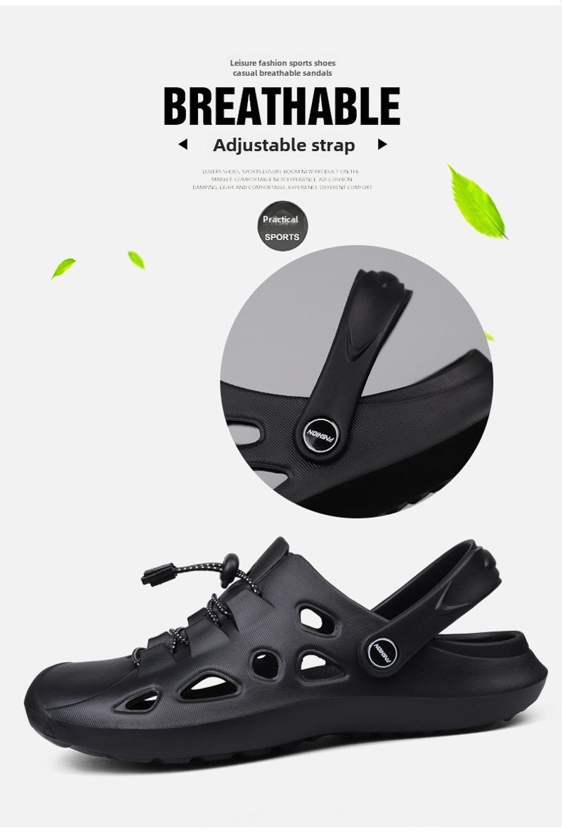 2023 new lace-up EVA outdoor hole soft trend summer beach shoes spot wholesale a generation of hair_voghion.com