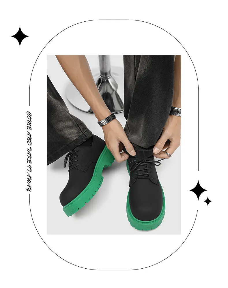 CMY Niche Thick-soled Heightening Tooling Martin Boots Men's Shoes_voghion.com