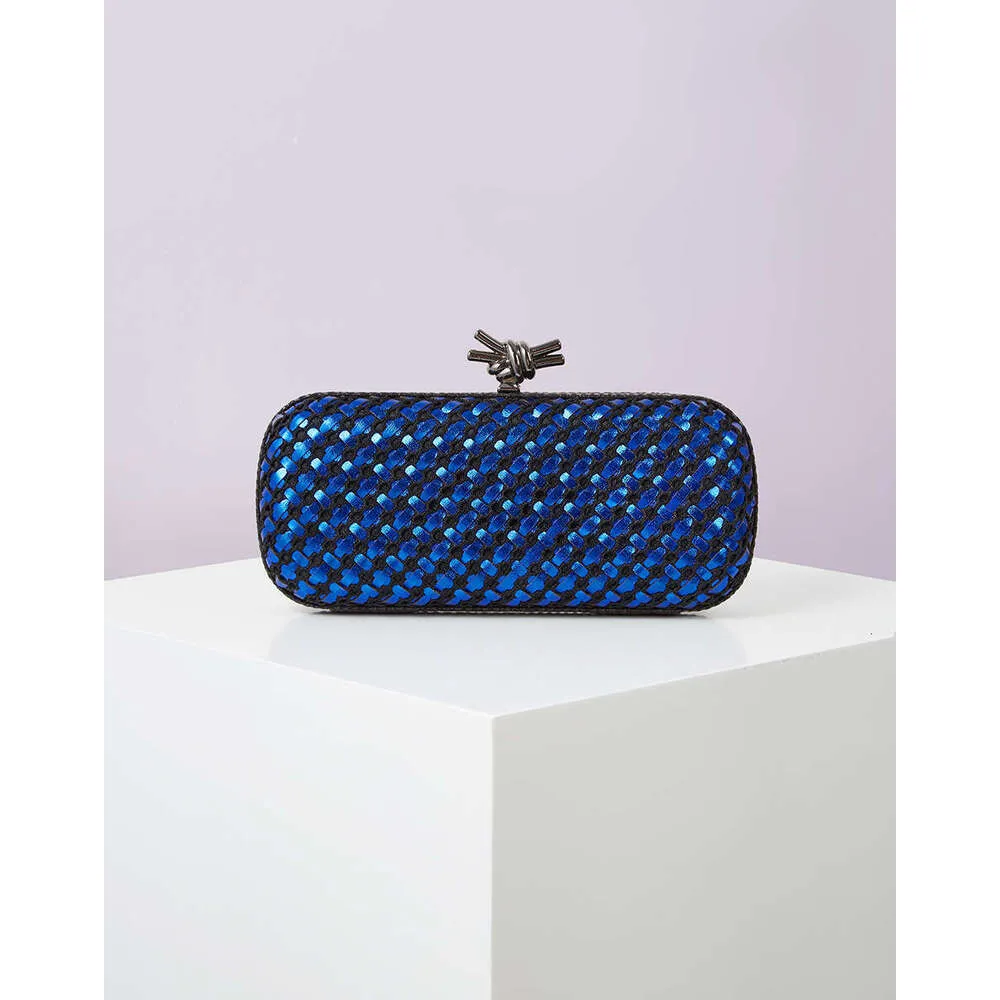 Gold Evening Clutch Bag For Women Leather And Bright E Woven Purse Elegant Ladies Metal Knot Party Handbag Bolsas_voghion.com