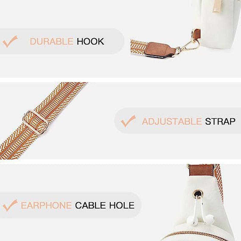 Unisex Outdoor Tragbare Kleine Schulter Leder Messenger Taille Pu Brust Tasche_voghion.com