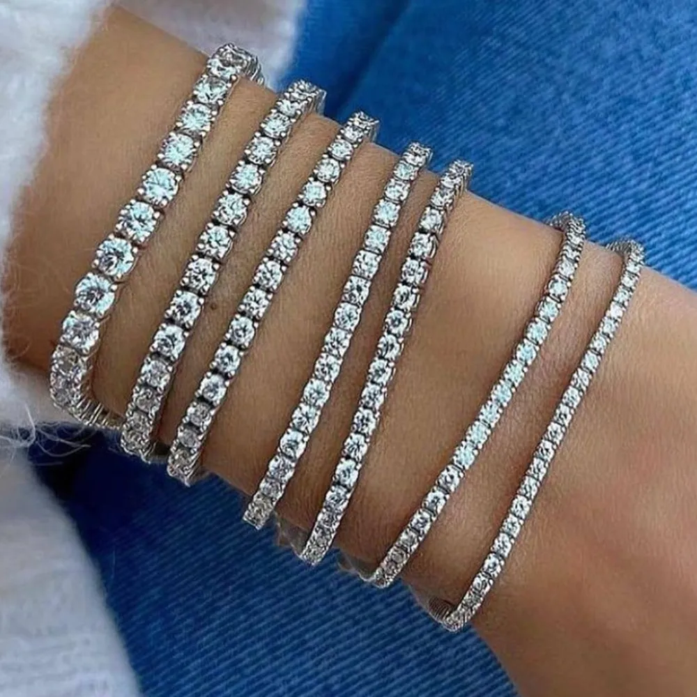 RINNTIN SMN Prix de gros Bijoux Hip Hop 2mm 3mm 4mm S Sier Collier Bracelet DE Moissanite Dia Chaîne de tennis_voghion.com