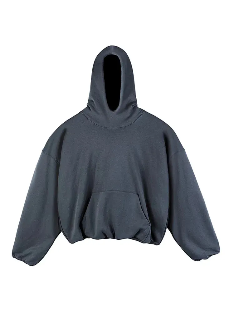 Herren Einfarbig Doppellagig Übergroßer Reißverschluss Baumwolle Retro Hochwertiger Hoodie Frühling/Sommer Casual Streetwear R250219_voghion.com