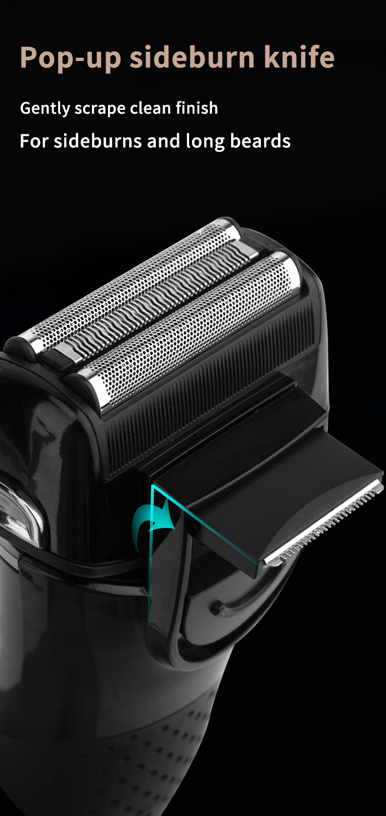 Rasoio elettrico alternativo multifunzionale con ricarica USB, display digitale LCD, lavaggio completo del corpo a caldo transfrontaliero_voghion.com