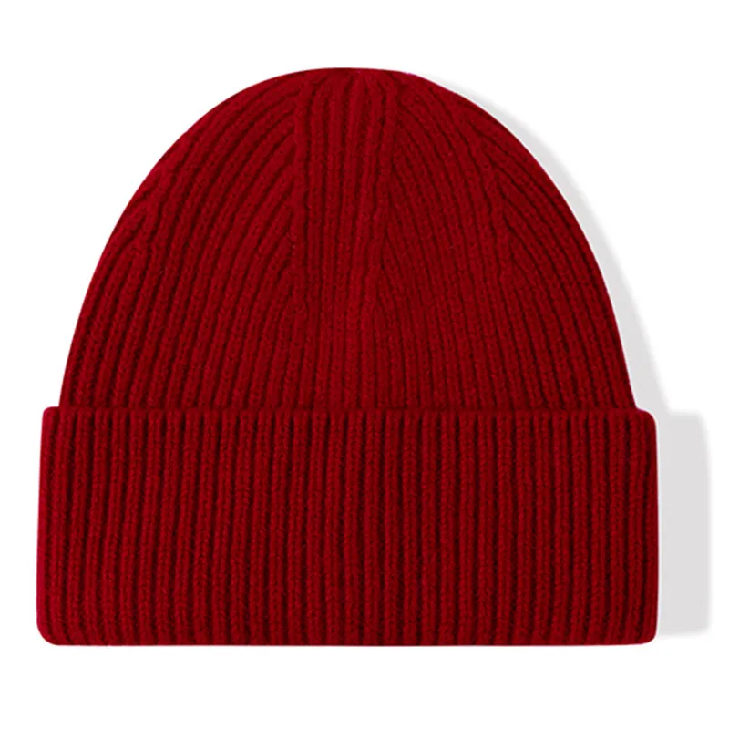 Knitted Beanie Hat For Men Luxury Wool Winter Hat Designer Style_voghion.com