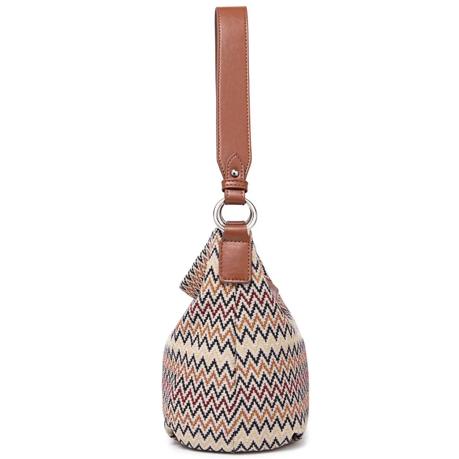 David Jones Original Stilvolle Handtaschen für Frauen Marke Schulter Messenger Weiche Polyester Top Griff Tasche Crossbody_voghion.com