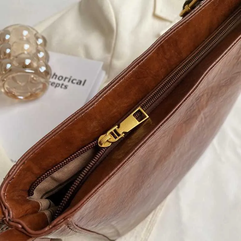 Damen Große Kapazität All-Match Tote Crossbody Stilvolle Tasche für Arbeit SchuleC241216_voghion.com