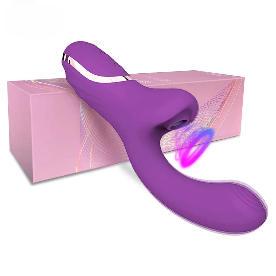 Dual Stimulation Clitoral Sucker And Vibrator For Women_voghion.com