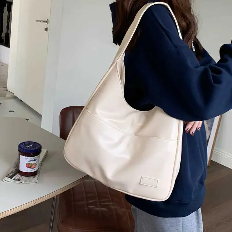 Retro axelväska, modern dam hobo väska i konstläder_voghion.com